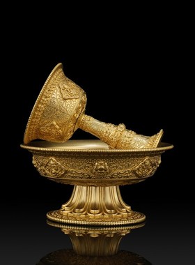 金萨文化  便携式8cm护法杯随身款 纯铜护法杯方便携带摆件供