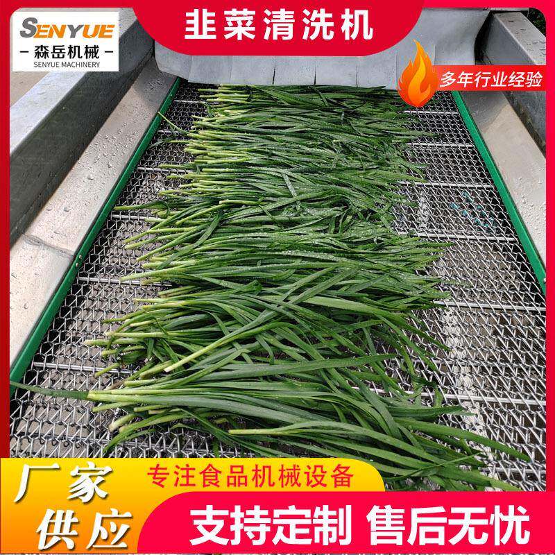 商用全自动小香葱清洗机芹菜高压喷淋洗菜机韭菜大姜清洗机去泥沙 - 图1