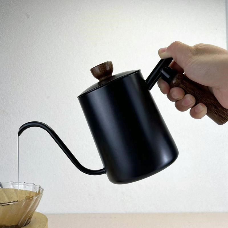 手冲咖啡壶304不锈钢挂耳长嘴壶细口壶套装咖啡器具木把带刻度,淘宝优惠券,粉丝福利购,淘宝优惠卷