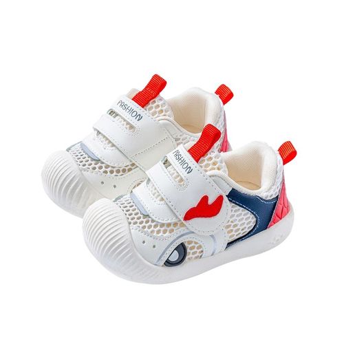 基洛浦夏天男宝宝网面鞋6到12个月女婴幼儿学步鞋子9镂空透气凉鞋 - 图3