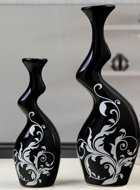 简约现代时尚抽象m艺术家居装饰品客厅酒柜礼品花瓶室内摆件玄关