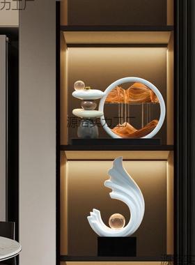 时来运转流沙画摆件电客厅视档柜柜玄关酒高装11642—S饰品办公室