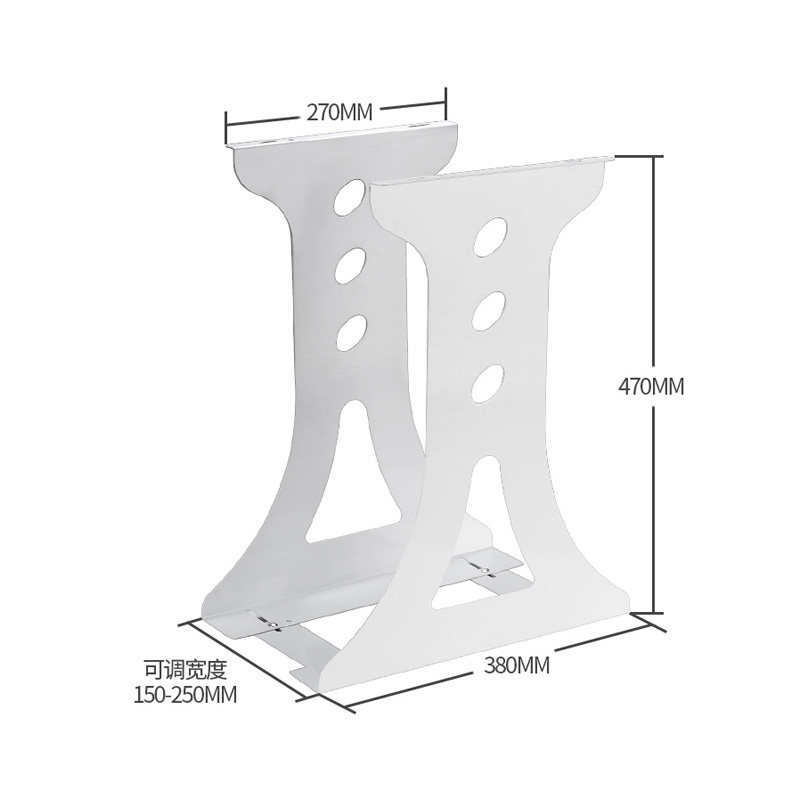Main rack suspended desk black metal desktop computer chassis bracket main chassis bracket suspended host bracket