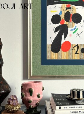 浩瀚星辰】木吉当代中古小众艺术装饰画卧室床头挂画客厅沙发壁画