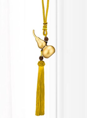 铜葫芦挂件空心开口葫芦玄关装饰客厅摆件黄铜镇宅金葫芦挂饰现代