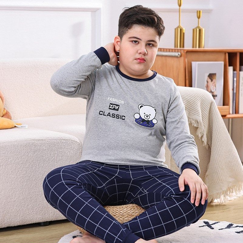 胖童秋衣秋裤男童女孩A类纯棉加肥加大保暖全棉毛衫儿童内衣套装,淘宝优惠券,粉丝福利购,淘宝优惠卷