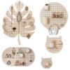 Kindergarten wall hanging h decorative children's room storage rack solid wood hole board universal board wall hanging cloud fan-shaped hole