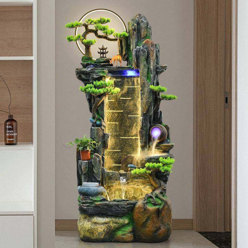 假EON山流水喷开泉滴水地池鱼摆件庭院业送礼落客厅玄关室内景观,淘宝优惠券,粉丝福利购,淘宝优惠卷