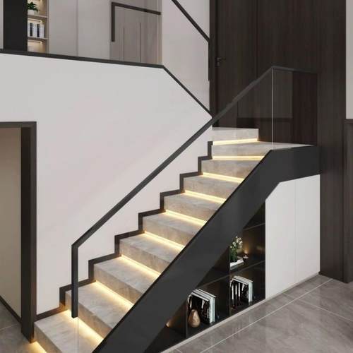 一步一亮智1能网红楼梯感自应踏步灯布线农村建别墅台阶房感应免 - 图0