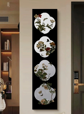 新中式客厅沙发背景墙装饰画卧室床头挂画餐厅玄关入户门走廊壁画