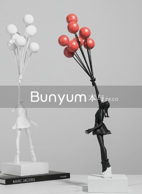 现代极简轻奢艺术人物造型软装饰品售H楼处样板房间酒店雕塑摆件