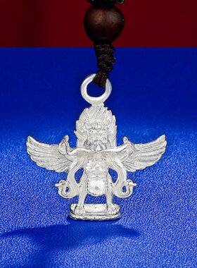 迷你2.9鸟S99吊坠2cm女款项链金翅纯银鹏吊坠大随身吊坠男大鹏鸟