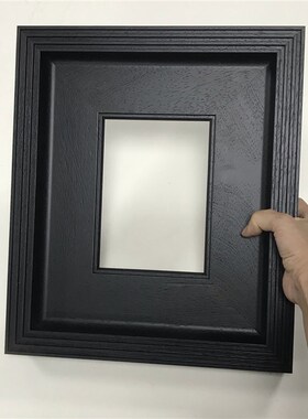 现代简约黑色实木g相框摆台6寸7 8 10 12 14 16 18 20挂墙画框架
