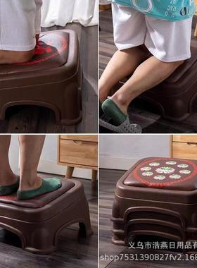 新品凳莲花拜垫跪拜塑料禅6234修跪蒲佛拜团打神坐收纳凳中式复古