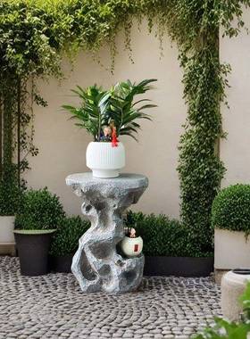 太湖石花架饰F99M8HJM庭院户外件摆装架落地造景布置花盆园林防水