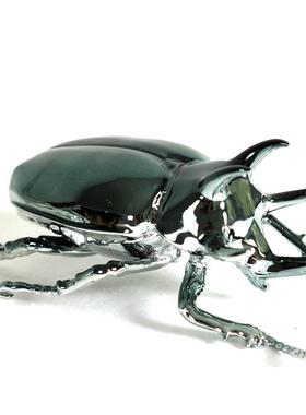 SZW样房奢金属轻昆虫蜻蜓件动物摆样板房客厅书房桌面书板镇装饰