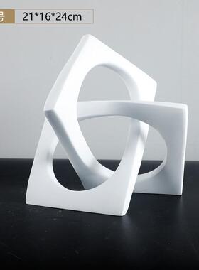 北装欧简约搭件配GD-A936板陈设黑白蓝彩带摆样房售楼处家居建材