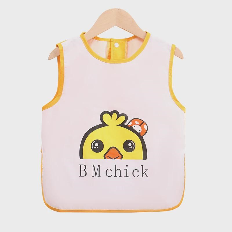 Children's apron waterproof eating smock anti-dirty bib food pocket baby baby bib reverse dressing anti-dirty men's new style