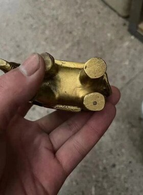 办公室摆件象上封侯向上职场进步中式驿马招财铜大象猴子书房客厅