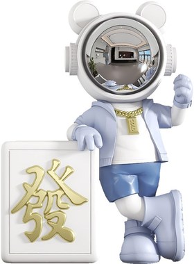 太空人笔筒客厅桌面摆件装饰品家居入户玄关书桌收纳学生生日礼品