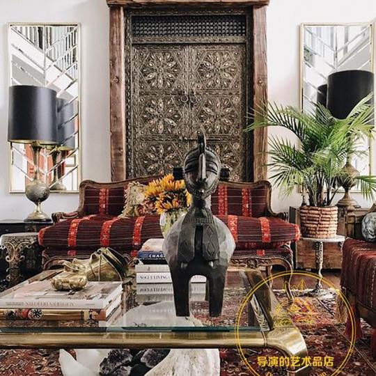 【导演的艺术品店】样板间展示参考  非洲艺术家居软装饰实用参考