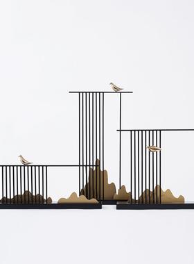 新中假山酒摆件店售装楼处样板式房摆8340设客厅电视柜玄关软饰品