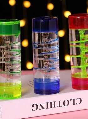 水滴沙漏中柱转盘滴螺旋滑梯油漏水漏计时器玩具礼品摆件装饰品