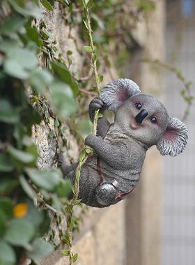 幼儿园可爱兔子摆件户外花园卡通装饰壁挂庭院树上攀爬造景阳台