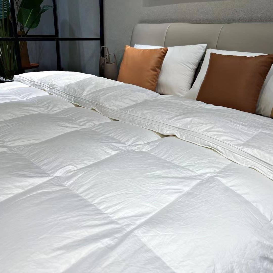 匹马棉二合一子母9被5白绒冬四季被BO芯冬季加厚被鹅保暖 - 图2