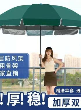 户摊XJO外遮阳伞摆大号太阳伞做生意伞防晒庭院形圆伞大型商用庭