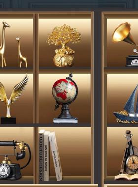 025新款现代约轻合简ECK奢组2摆件书房办公室客厅装饰工艺品