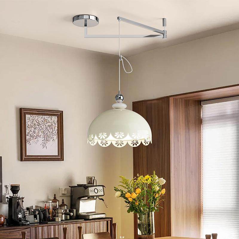 法式古风臂飞碟餐厅吊灯复古胡桃木色奶油中风可移位餐摇吧桌338,淘宝优惠券,粉丝福利购,淘宝优惠卷