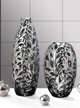 高档客酒厅电视瓷摆件现代简约柜家FEO居装饰品陶工艺品室内艺柜