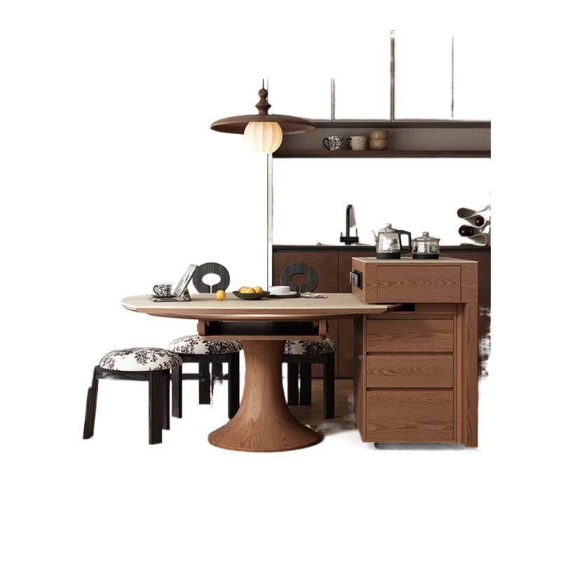 岛餐一体家用可UQT茶分离式多功能圆桌厨房移动倒台岩板桌台中岛桌台,淘宝优惠券,粉丝福利购,淘宝优惠卷