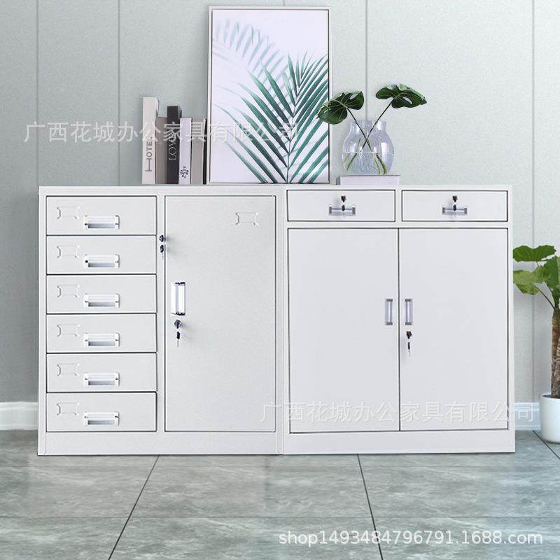 皮铁小柜HC-461子带抽屉锁二斗下节宽中五带单节矮璃柜对开玻移,淘宝优惠券,粉丝福利购,淘宝优惠卷