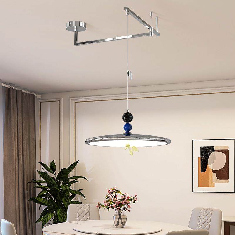 摇臂餐厅吊灯奶主风飞碟472台吧吊灯现油代简约可位移护眼法式饭,淘宝优惠券,粉丝福利购,淘宝优惠卷