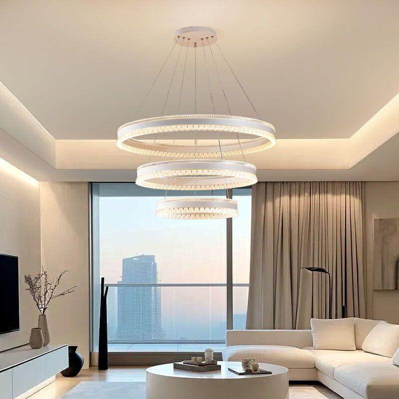 客光厅灯954吊灯气家用全谱护眼防大家用卧室灯创意圆气大环餐厅,淘宝优惠券,粉丝福利购,淘宝优惠卷