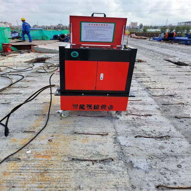 Bridge one intelligent tensioning machine equipment drags two can 6 tensioning smart automatic tensioning machine