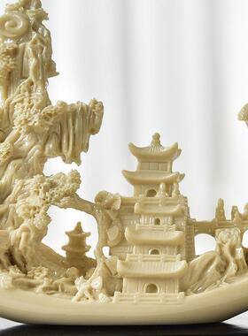 中装式摆件办公室桌国新风家居饰工客珩咎1002厅玄关酒柜艺品合成