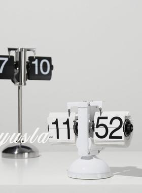 柜简约现代时钟钟表复古客厅电视餐厅酒样板间店别摆墅件YN004软