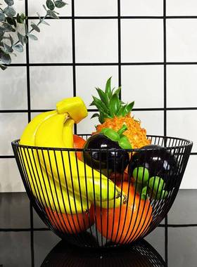 样板房檬间厨房餐厅高水模型摆件饰假果柠果篮套装轻奢软HYueqrkw