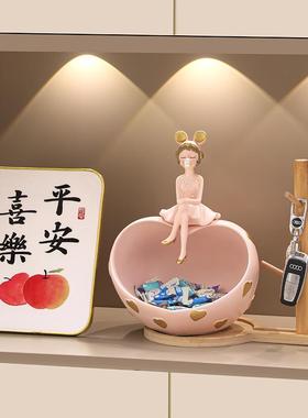 可爱意泡泡创女孩纸巾盒面玄关钥匙收纳件摆桌客厅酒柜家KF8159居