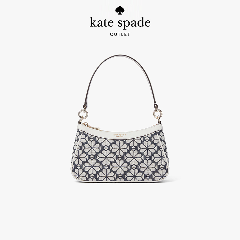 【圣诞礼物】kate spade ks奥莱spade flower 老花单肩手提腋下包 - 图0