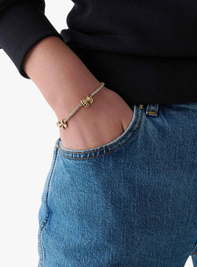 【3期免息】kate spade ks 奥莱 BLING AND BOWS蝴蝶结手链