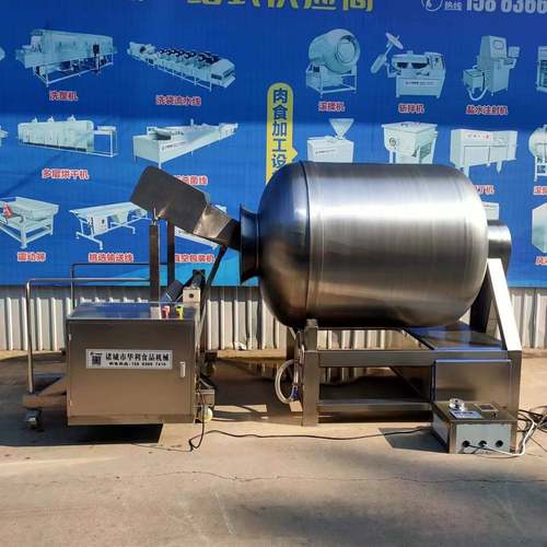 全自动大型不锈钢真空滚揉机牛羊肉小酥肉鸡柳肉制品腌制设备 - 图1