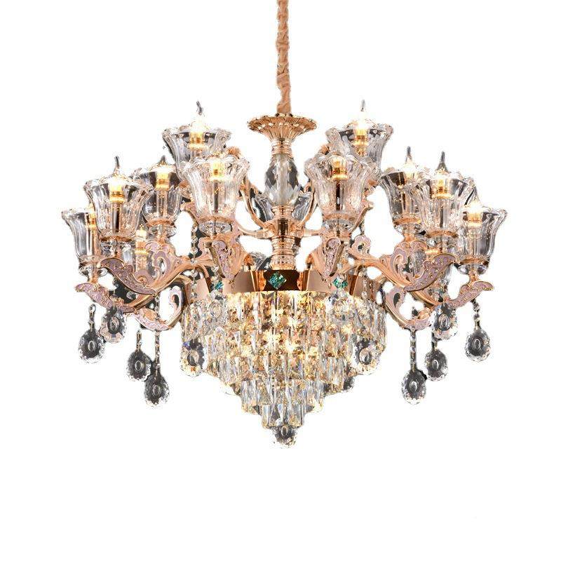 吊灯客厅灯欧式奢华大气水晶2025889新款创灯意轻奢卧室餐厅年具 - 图3