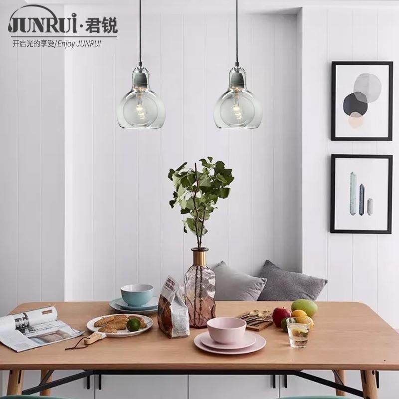 现代简约吊厅餐桌餐厅蛋中蛋玻璃客小吊灯吧酒台jr-500咖啡厅灯,淘宝优惠券,粉丝福利购,淘宝优惠卷