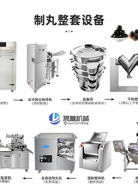小蜜丸大丸搓丸机 大蜜丸黑芝麻丸制丸机 369克全自动制丸机价格