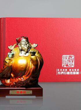 神到黄品铜摆公件工艺装饰客厅办室桌130*120*面小财摆件开业乔迁