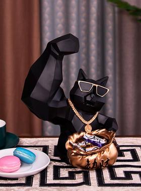 劫店财麒麟猫臂肌肉网红EKD4176玄发财招财猫铺开业礼物装饰品关